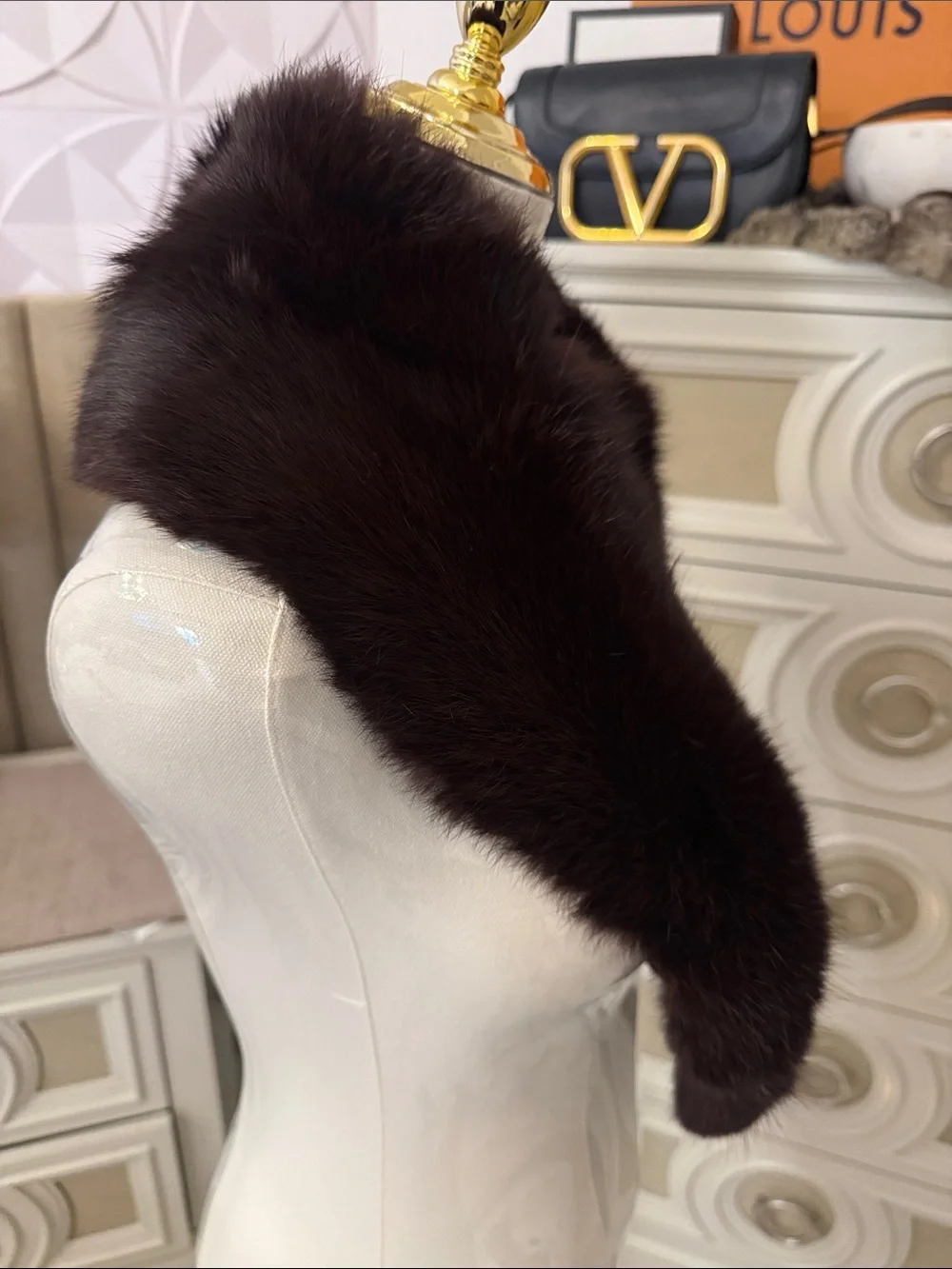 Real Fox fur collar